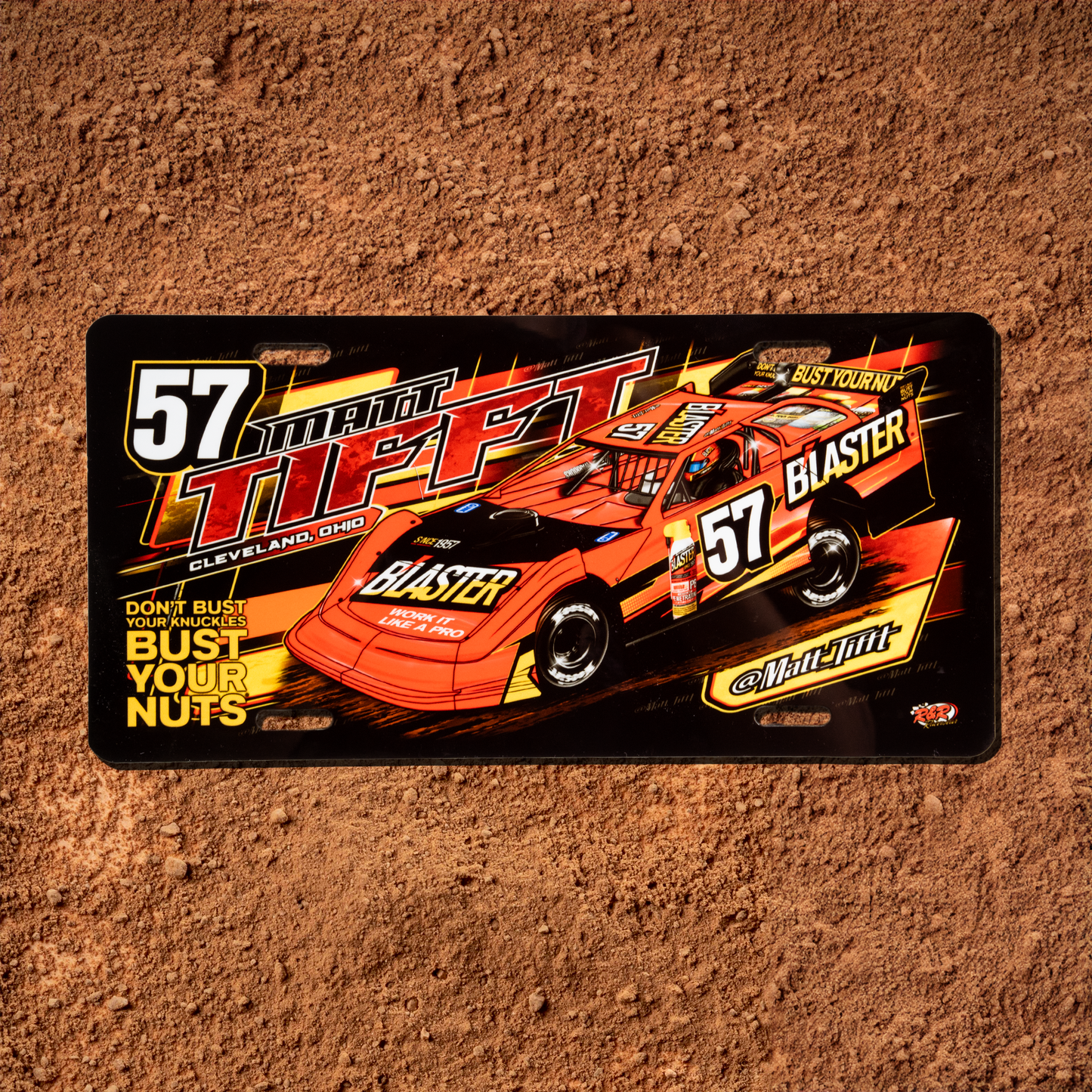 Matt Tifft x B’laster 57 License Plate